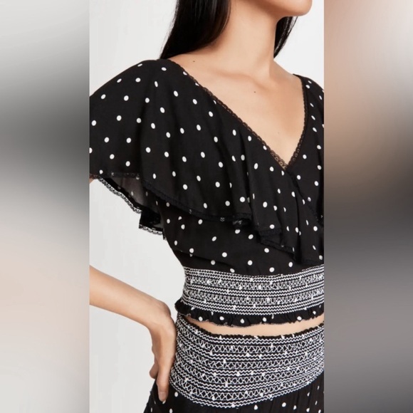 Alice + Olivia polka dot print skirt and top set - Picture 2 of 14